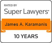 Rated By Super Lawyers | James A. Karamanis | 10 Years